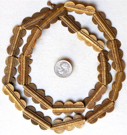 Baule bronze beads