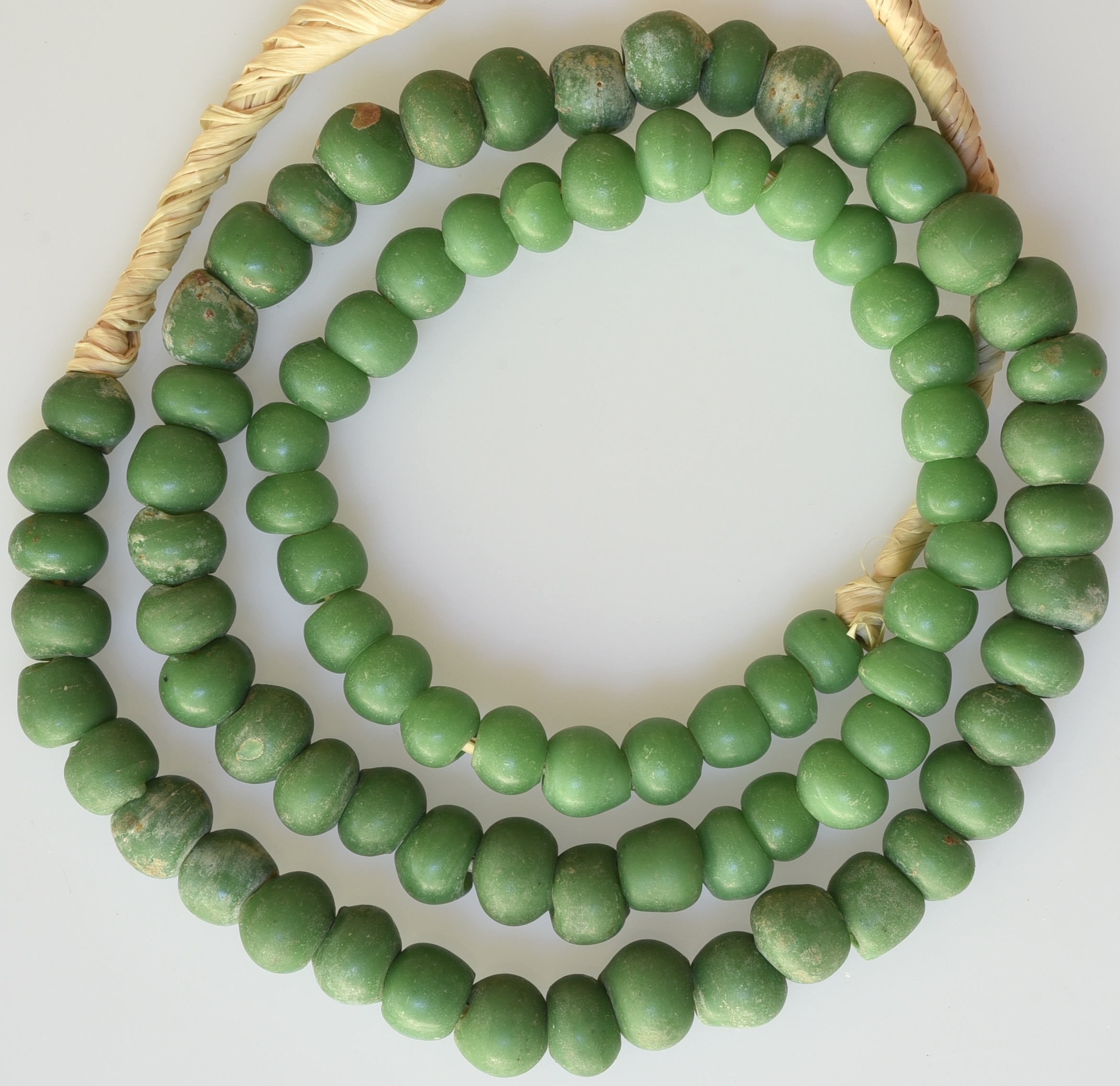 Venetian white eye beads