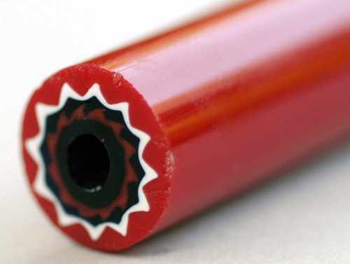 Five layer chevron cane from the Conterie factory (Murano)