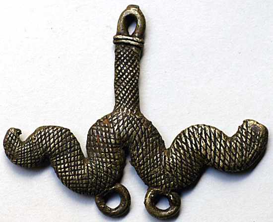 Lobi bronze pendant, Burkina Faso