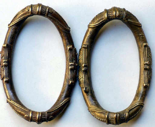 Pair of Bronze Senufo Anklets Currency, Ivory Coast