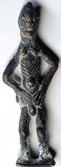 Senufo bronze anklet currency, Ivory Coast