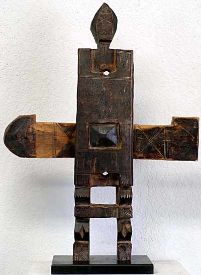 Dogon lock on wood stand, Mali